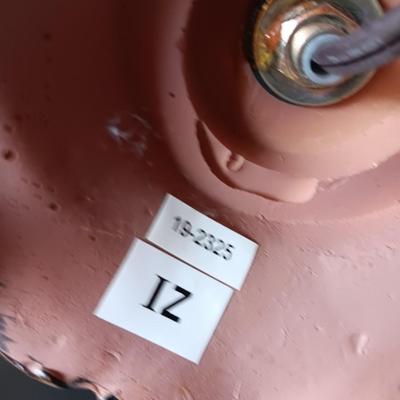 Table lamp with shade - darker marble accent with bronze colored base 1 of 2