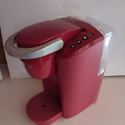 Red Keurig automatic coffee maker K Cup
