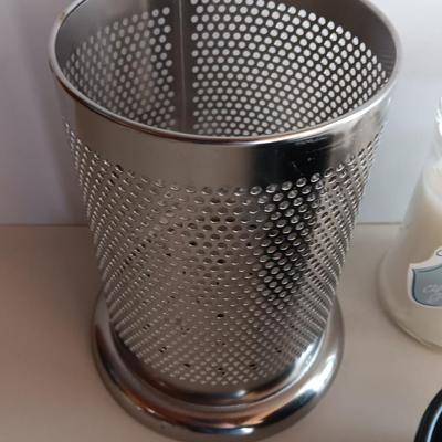 Kitchen gadgets - Butter crock - paper towel dispenser - utensil holder and candle