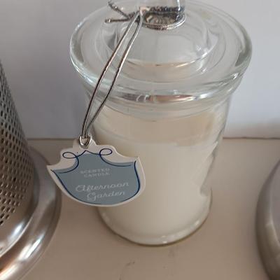 Kitchen gadgets - Butter crock - paper towel dispenser - utensil holder and candle