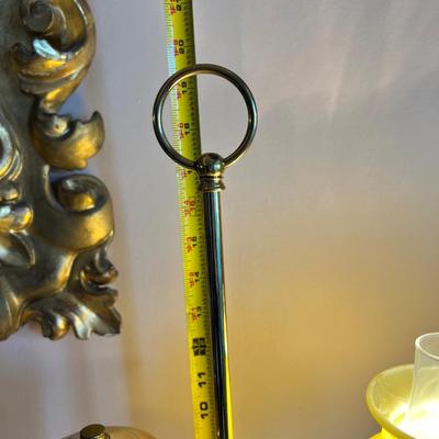 Vintage Brass Studentâ€™s Lamp w. Electric Counterweight Swing Arm