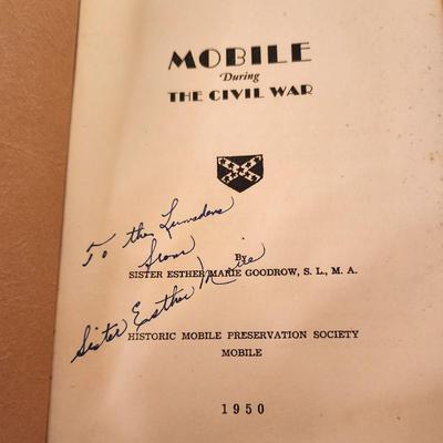 Lot #36 VERY RARE Monograph - 1950 - Mobile During the Civil War - Will Ship