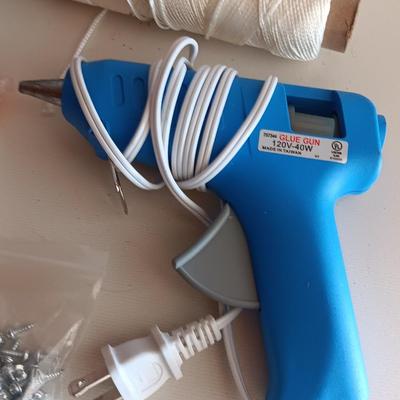 Large assortment of crafting items - with glue gun and glue sticks