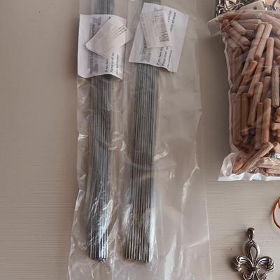 Large assortment of crafting items - with glue gun and glue sticks