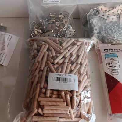 Large assortment of crafting items - with glue gun and glue sticks