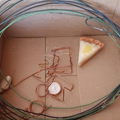 Large assortment of crafting items - with glue gun and glue sticks