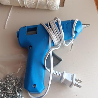 Large assortment of crafting items - with glue gun and glue sticks