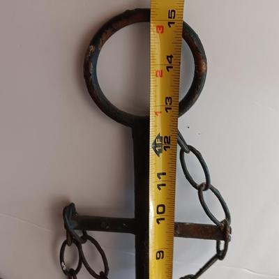 Glass fishing floats and metal anchor art - beach home decor - or for our Colorado wanna beach!