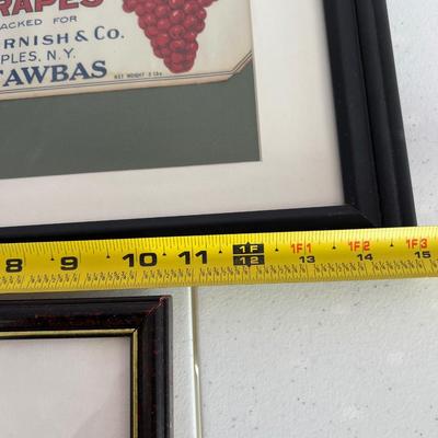 2 Antique Vintage Framed Art