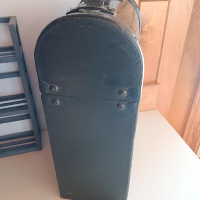 Bathroom Decor - Kleenex box - toilet paper organizer trunk and a wall small shelf