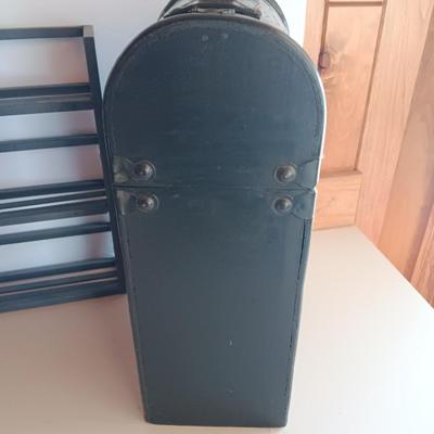 Bathroom Decor - Kleenex box - toilet paper organizer trunk and a wall small shelf