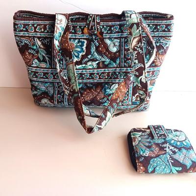 New - Vintage Vera Bradley fabric purse with matching wallet