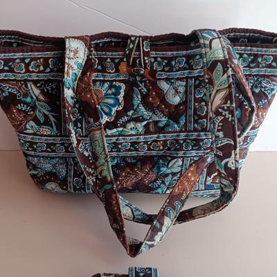 New - Vintage Vera Bradley fabric purse with matching wallet