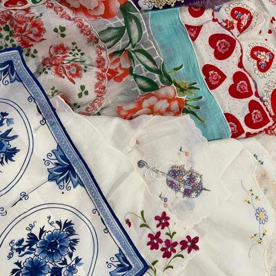 Large Lot Vintage Hankies