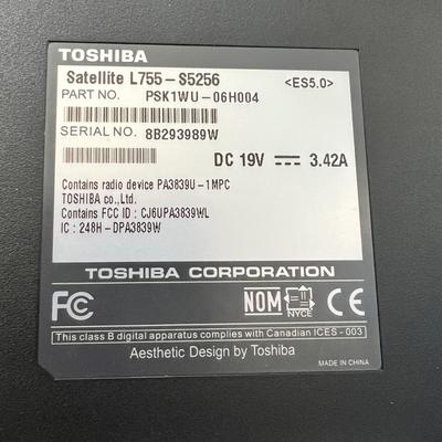 Toshiba Laptop Computer