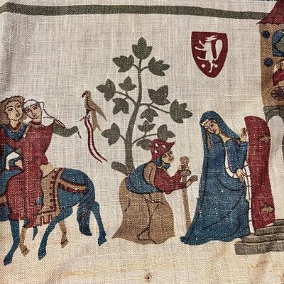 Antique German Wall Hanging Tapestry