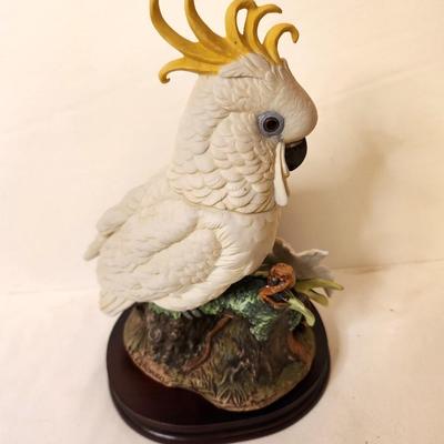 Lot #43 Andrea Figurine - Blue Eyed Cockatoo - hard to find