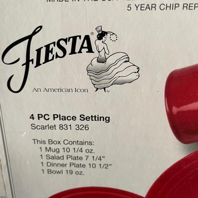 2 FOUR PIECE FIESTA PLACE SETTINGS BRAND NEW
