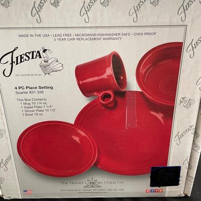 2 FOUR PIECE FIESTA PLACE SETTINGS BRAND NEW