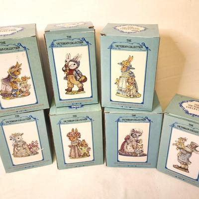 Lot #46 Lot of 7 Victorian Collection Easter Figurines - new in box