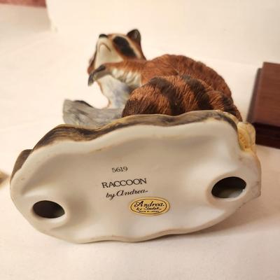 Lot #50 Andrea Porcelain Raccoon Figurine