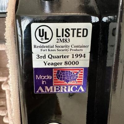 Lot 1507 Fort Knox Brand Gun Safe