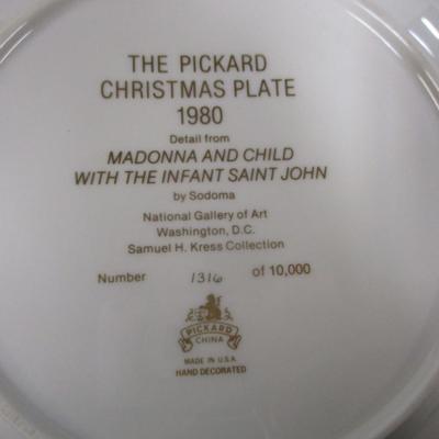 1980 Pickard Christmas Plate Madonna & Child With The Infant St. John #1316/10,000