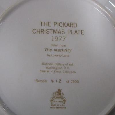 1977 Pickard Christmas Plate The Nativity #412/7500 By Lorenzo Lotto
