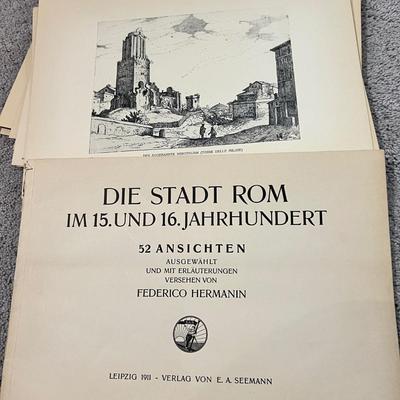 2 Antique German Books & Prints