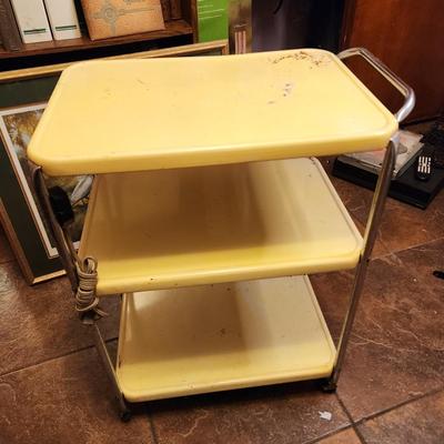 Lot #51 Vintage Kitchen Cart with Electrical Cord