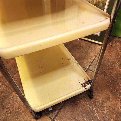 Lot #51 Vintage Kitchen Cart with Electrical Cord