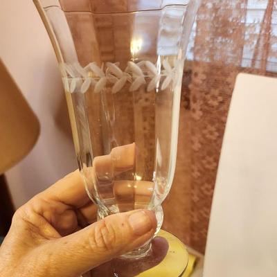 Lot #53 Lot of 10 "Laurel" Footed Iced Tea Glasses