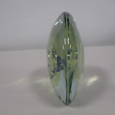 Art Glass Circular Paperweight