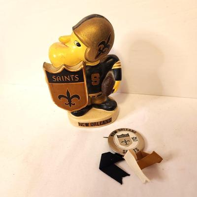 Lot #55 Vintage New Orleans Saints Bank and Button