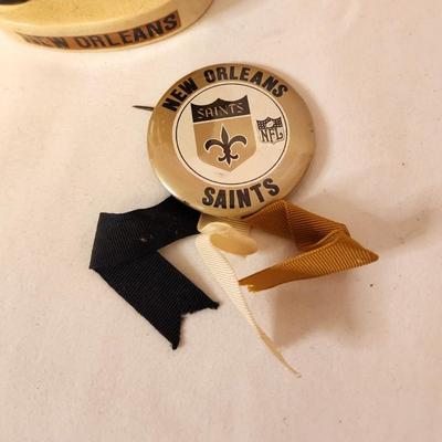 Lot #55 Vintage New Orleans Saints Bank and Button