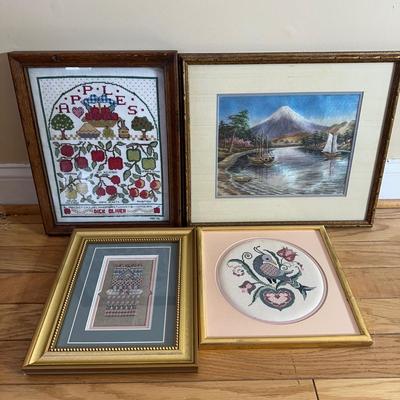 LOT 7L: Collection Of Cross Stitch & Embroidery Work