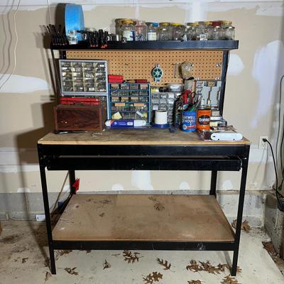 LOT 29G: Work Bench - All Contents Included - Hardware & More