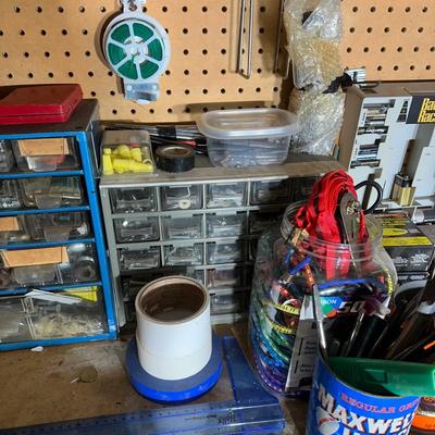 LOT 29G: Work Bench - All Contents Included - Hardware & More