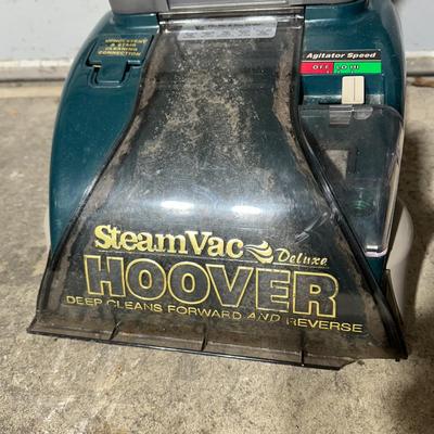LOT 38G: Hoover Steam Vac Deluxe F5857-900 w/ Oreck XL Vacuum Cleaner