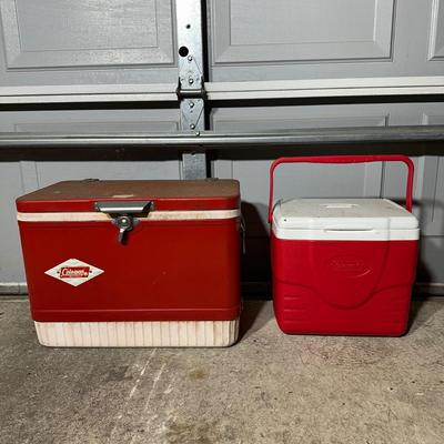 LOT 39G: Vintage & New Coleman Coolers