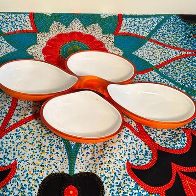 LOT 49K: Vivid Pattern Table Cover, Oscar Fondue Machine, Royal Norfolk Dishes And More