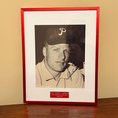 LOT 85X: Phillies Great Richie Ashburn Signed Ball and Photo