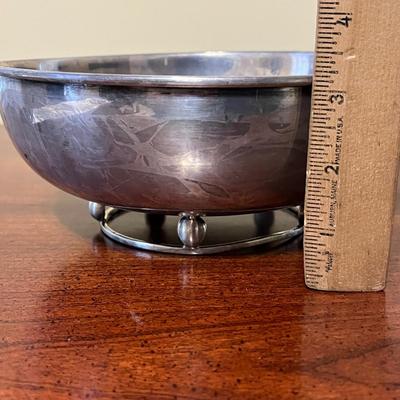 LOT 94X: Vintage Sterling Silver Footed Bowl - 925 Mexico - 555 grams