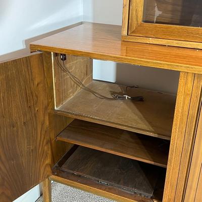 LOT 106C: Mid Century Modern Vintage Furnette Cabinet with Hutch