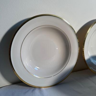 LOT 136D: Vintage Lenox Golden Rim Tableware Set