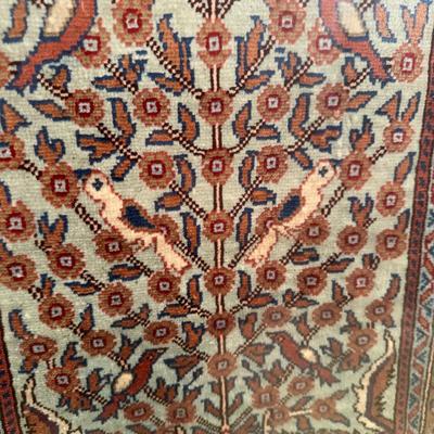 LOT 156M: Framed Turkish Silk Carpet