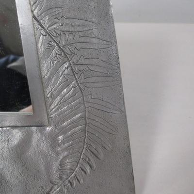 Seagull Pewter Mirror With Leaf Pattern
