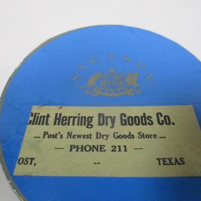 Miniature Stetson Hat Box From Herring Dept. Store Post, Texas