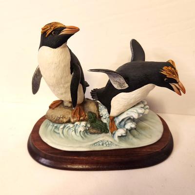 Lot #58 Andrea Porcelain Figurine - Rock Hopper - birds