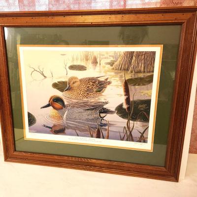 Lot #60 Framed Signed/Limited Duck Print by Listed Artist Cody Walsh